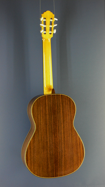 Daniele Chiesa Meistergitarre Zeder, Palisander, Baujahr 2009, Mensur 65 cm, Rückseite