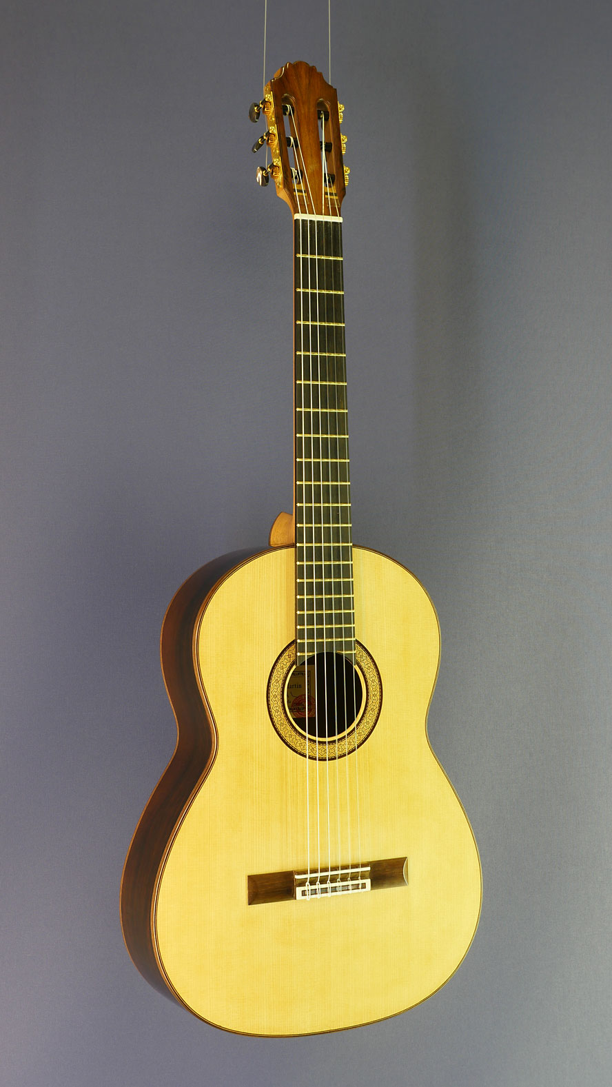 Bernd Martin Jubiläumsmodell 40 Aniversario, Nr. 2, limitierte Edition auf 8 Gitarren, Fichte, Palisander, Baujahr 2016