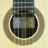 Sascha Nowak klassische Gitarre Fichte, Palisander, 2014, Rosette, Schild