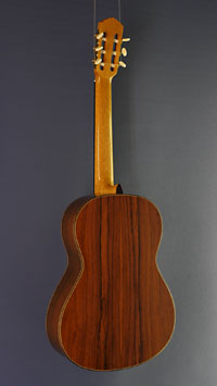 Sascha Nowak double top guitar cedar, Madagascar rosewood, year 2020, back view