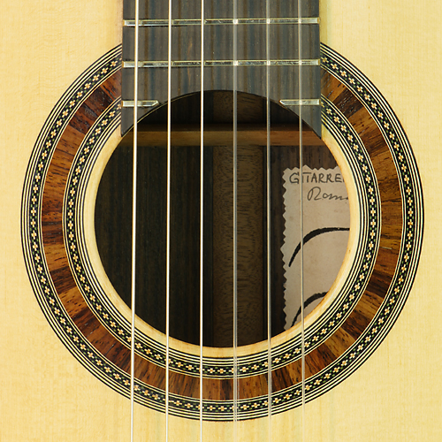 Thomas Friedrich klassische Gitarre Fichte, Palisander, 2016, Rosette, Schild