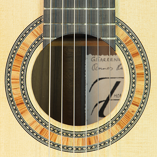 Thomas Friedrich klassische Gitarre Fichte, Palisander, 2017, Rosette, Schild