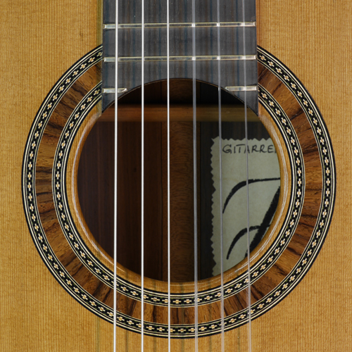 Thomas Friedrich klassische Gitarre Zeder, Palisander, 2015, Rosette, Schild