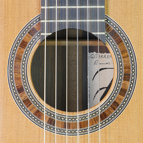 Thomas Friedrich klassische Gitarre Zeder, Palisander, 2016, Rosette, Schild