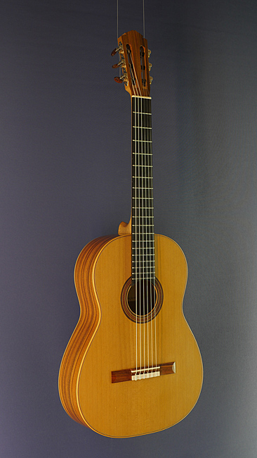 Tobias Berg Luthier guitar, spruce, maple, scale 64 cm, year 2015 Tobias Berg Luthier guitar, cedar, pau ferro, scale 65 cm, year 2018
