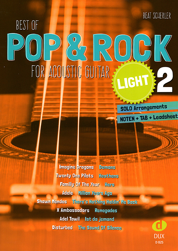 Beat Scherler, Best of Pop & Rock light Band 2, Noten für Gitarre