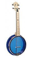 Gold Tone Concert-Ukulele-Banjo transparent blue