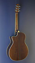 Crafter Gitarre Stage Serie, STG G-18CE Akustikgitarre in Grand Auditorium Form, Zeder, Palisander, Cutaway, Pickup, Rückansicht