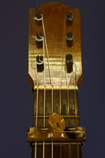 flamenco guitar with traditional flamenco capo